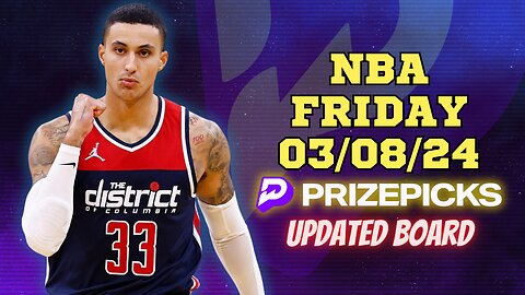 #PRIZEPICKS | BEST PICKS FOR #NBA FRIDAY | 03/08/24 | BEST BETS | #BASKETBALL | TODAY | PROP BETS