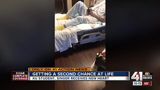 KU student recovering after whirlwind heart transplant