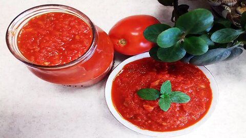 How to prepare tomato sauce Homemade tomato paste