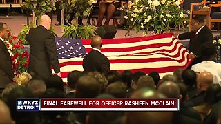 Final farewell for Officer Rasheen McClain