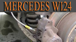 Mercedes Benz W124 - Rear break pads how to change them DIY repair