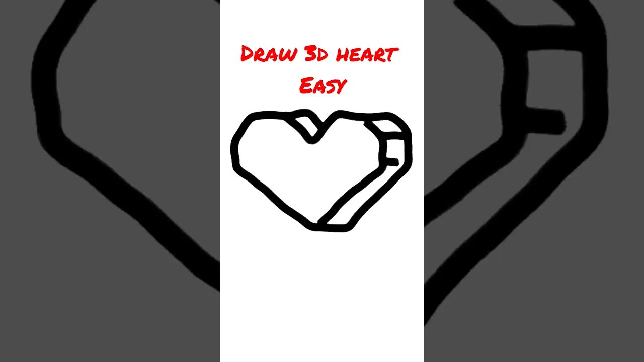 How to Draw An Impossible 3D Heart / Step by Step / Asad Afridi Arts | How  to Draw An Impossible 3D Heart / Step by Step / Asad Afridi Arts | By Asad  Afridi ArtsFacebook