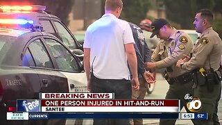 Driver arrested in Santee hit-and-run that injured pedestrian