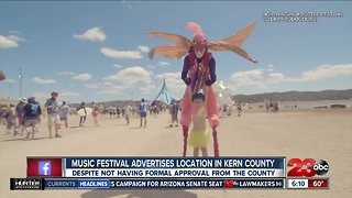 Music festival advertises Kern County venue, despite not having formal approval