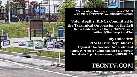 TECNTV.COM / Voter Apathy: RINOs Committed to the Tyrannical Oppression of the Left