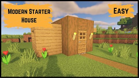 How to Build Starter Base in Minecraft In Survival || Minecraft Modern House