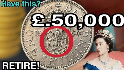 UK ONE SHILLING COINS VALUE ELIZABETH One Shilling Coins worth lot of money!Coins worth money!