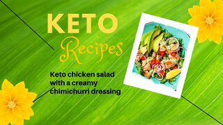 Keto chicken salad with a creamy dressing