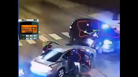 Video! Chicago Police Officer Pinned Between Cars, Shot At By Suspect