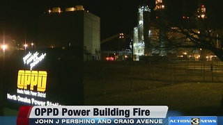 Fire at OPPD power plant