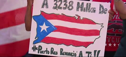 Puerto Rican protest in Las Vegas