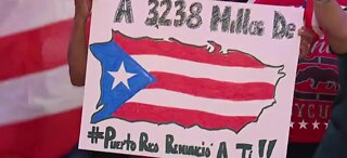 Puerto Rican protest in Las Vegas
