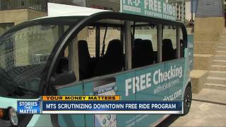 MTS scrutinizing downtown free ride program