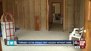 Polk County man thankful for family on Thanksgiving after October tornado damages his home