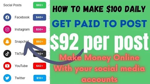make money online with social media accounts | make $100 daily online | make money online 2022