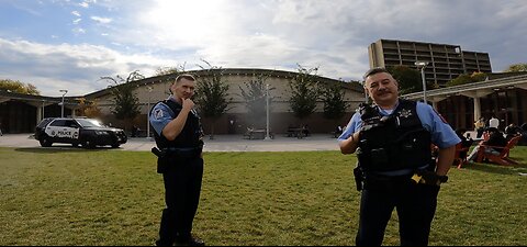 University of Illinois, Chicago: Police Violate My 1st Amendment Rights & Threaten To Arrest Me If I Keep Preaching, One Student Argues w/ The Police And Tells Them They Are Wrong To Remove Me