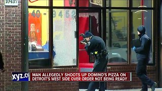 Man allegedly shoots up Domino's Pizza in Detroit over order not being ready