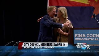 Tucson's newest city council member, returning members were sworn in