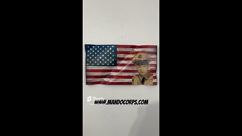 Wooden American Flag w/ WWII Portrait