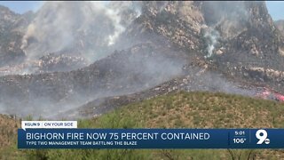 Bighorn Fire grows to 118,897 acres, is 75 percent contained
