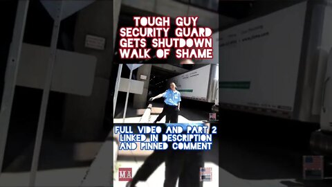 TOUGH GUY SECURITY GETS SHUTDOWN/OWNED #Shorts
