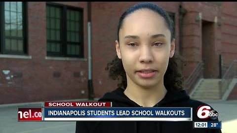 National Walkout Day: Hundreds of central Indiana students protest gun violence, remember victims