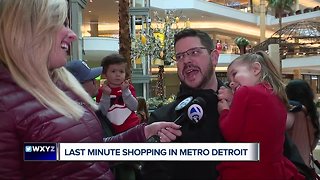 Last minute shoppers in Metro Detroit