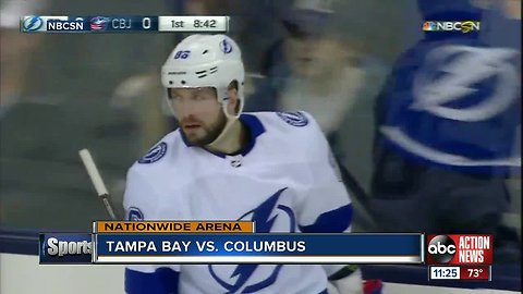 Nikita Kucherov has 5 points, Tampa Bay Lightning beat Columbus Blue Jackets 5-1