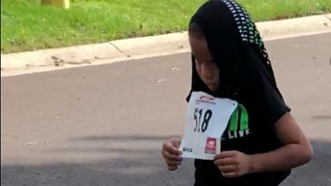 Kid Can't Find Any Motivation To Finish A Running Race
