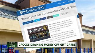 Crooks draining money off gift cards