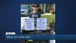 Brag About Your Kids: Boy creates 'book borrow' in his Boca Raton neighborhood