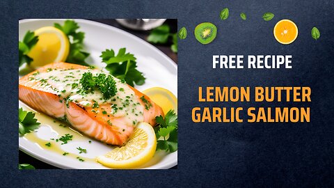 Free Lemon Butter Garlic Salmon Recipe 🍋🧈🐟+ Healing Frequency🎵