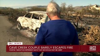 Cave Creek couple barely escapes Ocotillo Fire