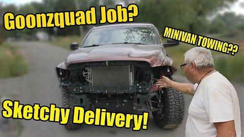We Hired America's Cheapest Delivery Driver to Tow Our Wrecked 2020 RAM Rebuild Project from Copart!