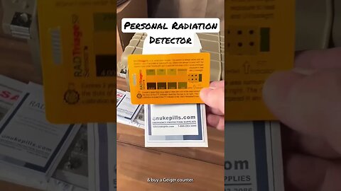 Personal Radiation Detector