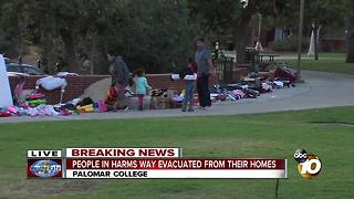Palomar College becomes an evacuation center