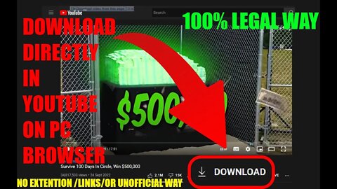 100% LEGAL WAY TO DOWNLOAD YOUTUBE VIDEOS ONTO YOUR COMPUTER