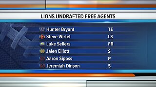 Lions pick up undrafted free agents