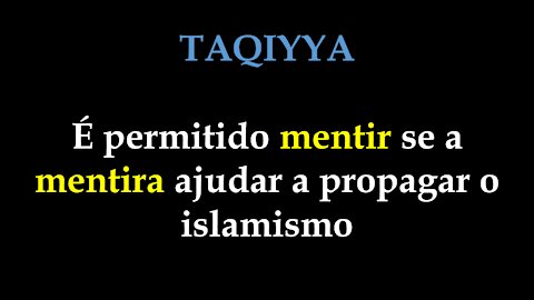 Taqiyya, taquia, mentira sagrada (Bill Warner)