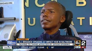 O.J. Brigance speaking on opioid epidemic