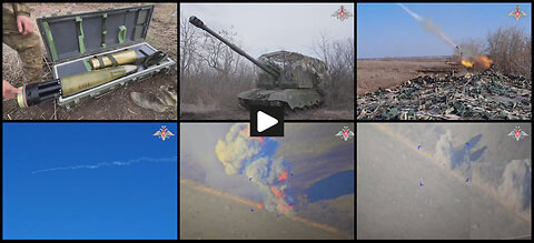 Avdiivka area: Russian Krasnopol M2 guided artillery shell in action
