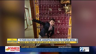 Make-A-Wish sends Annapolis 11-year-old to the Super Bowl