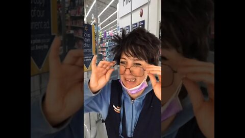 Walmart Greeter excited about Cagney& Lacey reruns on BIG TV! #comedy #shorts