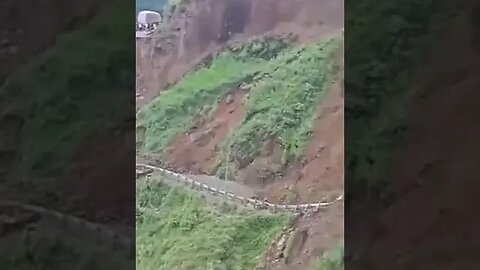 Massive Landslide in India #shorts #shortsbeta #landslide #india