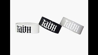 Faith and Hope Extra Wide Silicone Bracelets