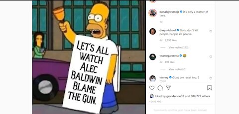 Donald Trump Blasts Alec Baldwin "Guns Don't Kill People Alec Baldwin Does"