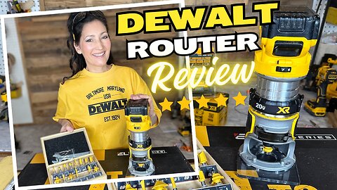 DeWalt Cordless Router Review DCW600
