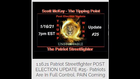 Patriots Are In Full Control, PAIN Coming-The world is waking up!