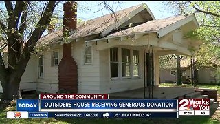 'Outsiders' house receiving generous donation