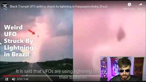 Weird UFO Struck By Lightning in Brazil